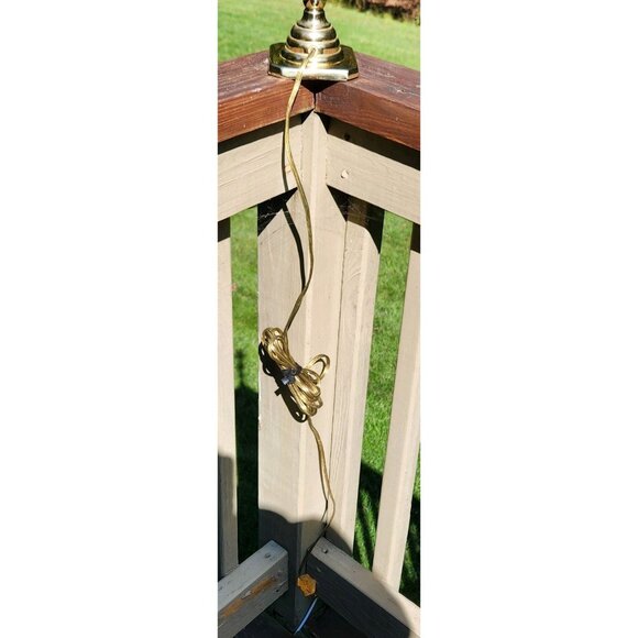 Baldwin Solid Brass Table Lamp Classic Traditional Colonial Candlestick Light 21 - Picture 8 of 10